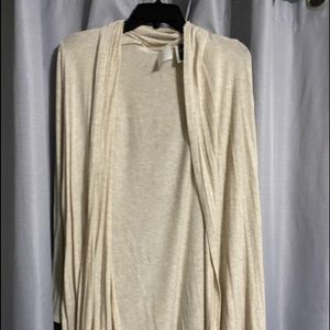 Cream colored cardigan
